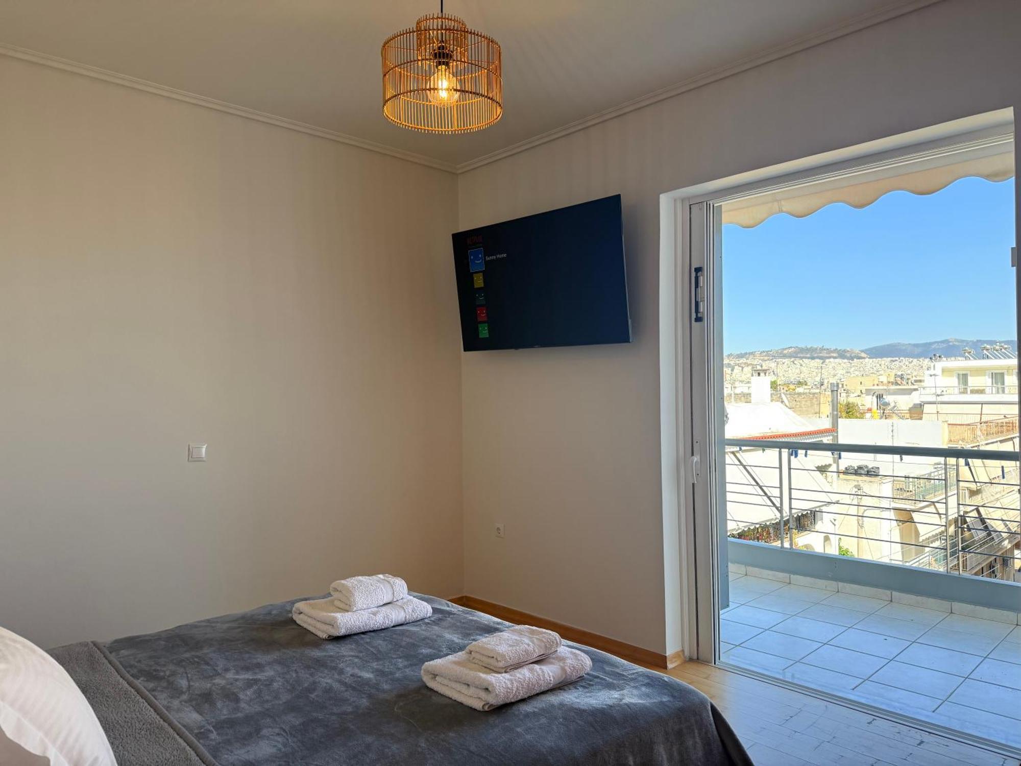 Sunny Home Private Jacuzzi Hydromassage Acropolis & Lycabettus Far View Parking 300M Metro Peristeri Афины Экстерьер фото