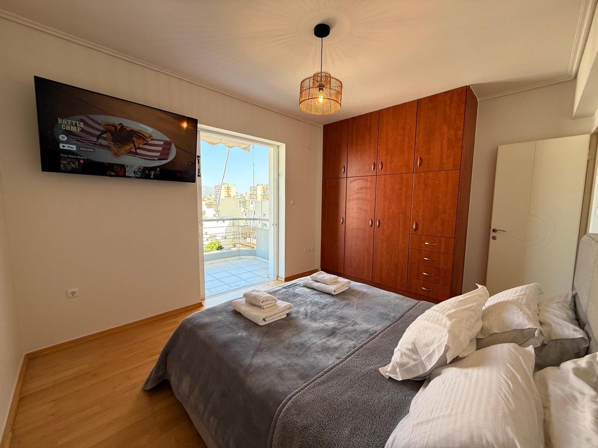 Sunny Home Private Jacuzzi Hydromassage Acropolis & Lycabettus Far View Parking 300M Metro Peristeri Афины Экстерьер фото